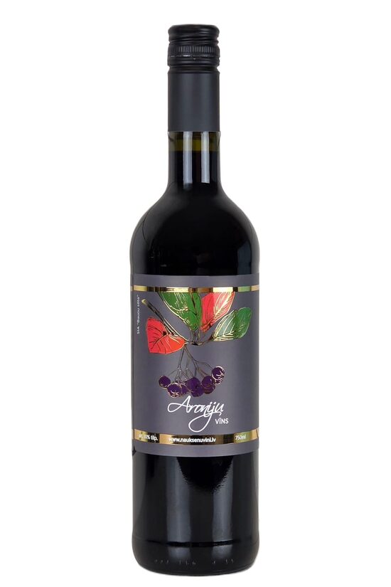 Aroniju vīns, pussalds, alc. 10 tilp.%, 750 ml